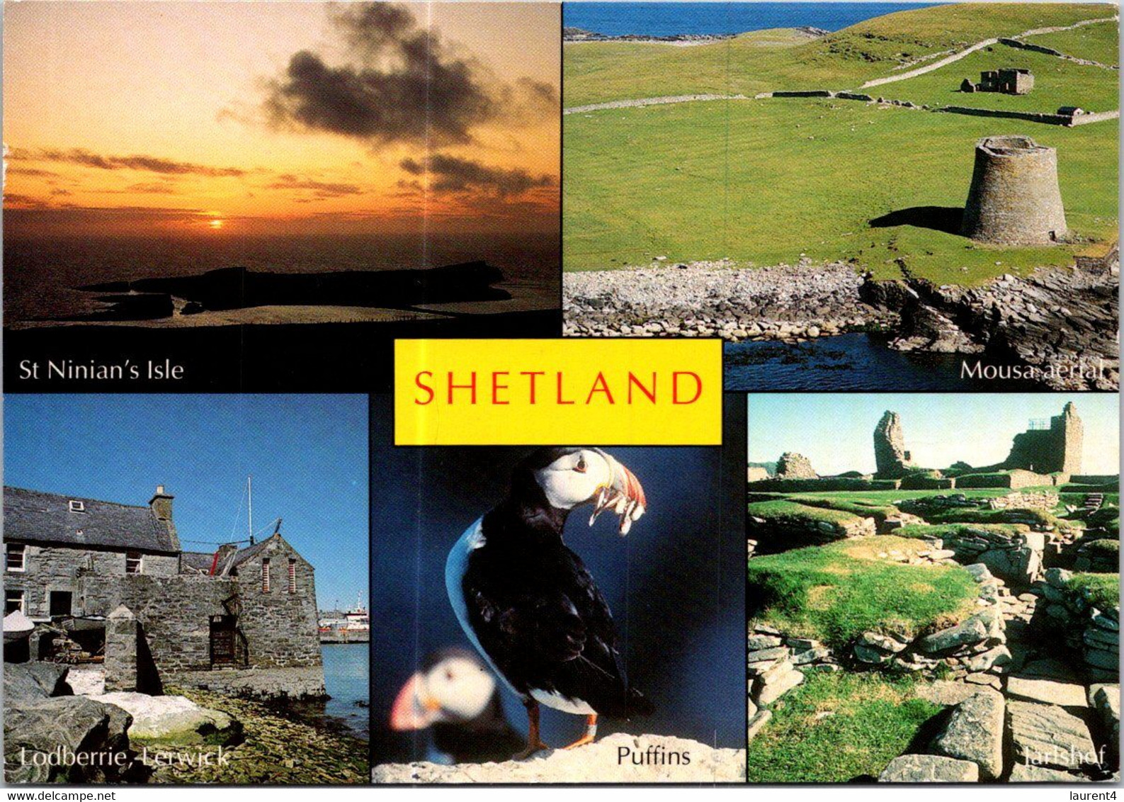 (1 G 3) UK Postcard Posted To Australia  - Shetland Islands - Shetland