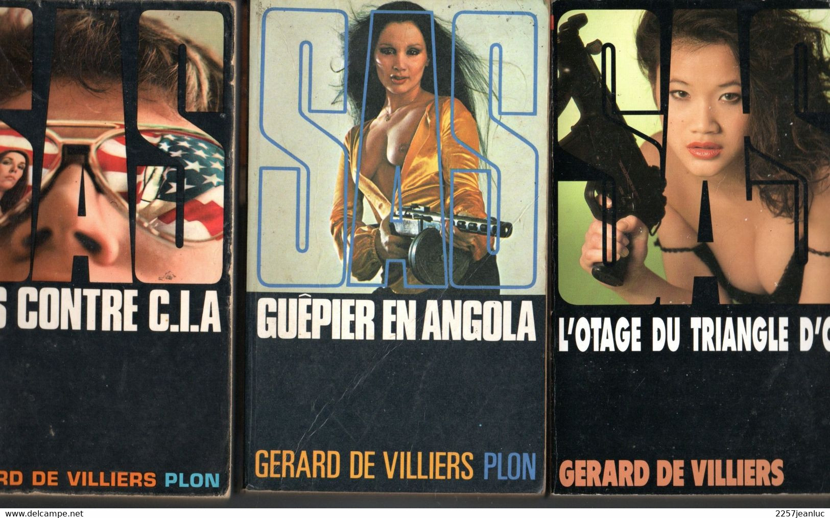 Lot 9 Romans Espionnage SAS De Gérard De Villiers Plon   Des Années 1969 à 1972 - SAS