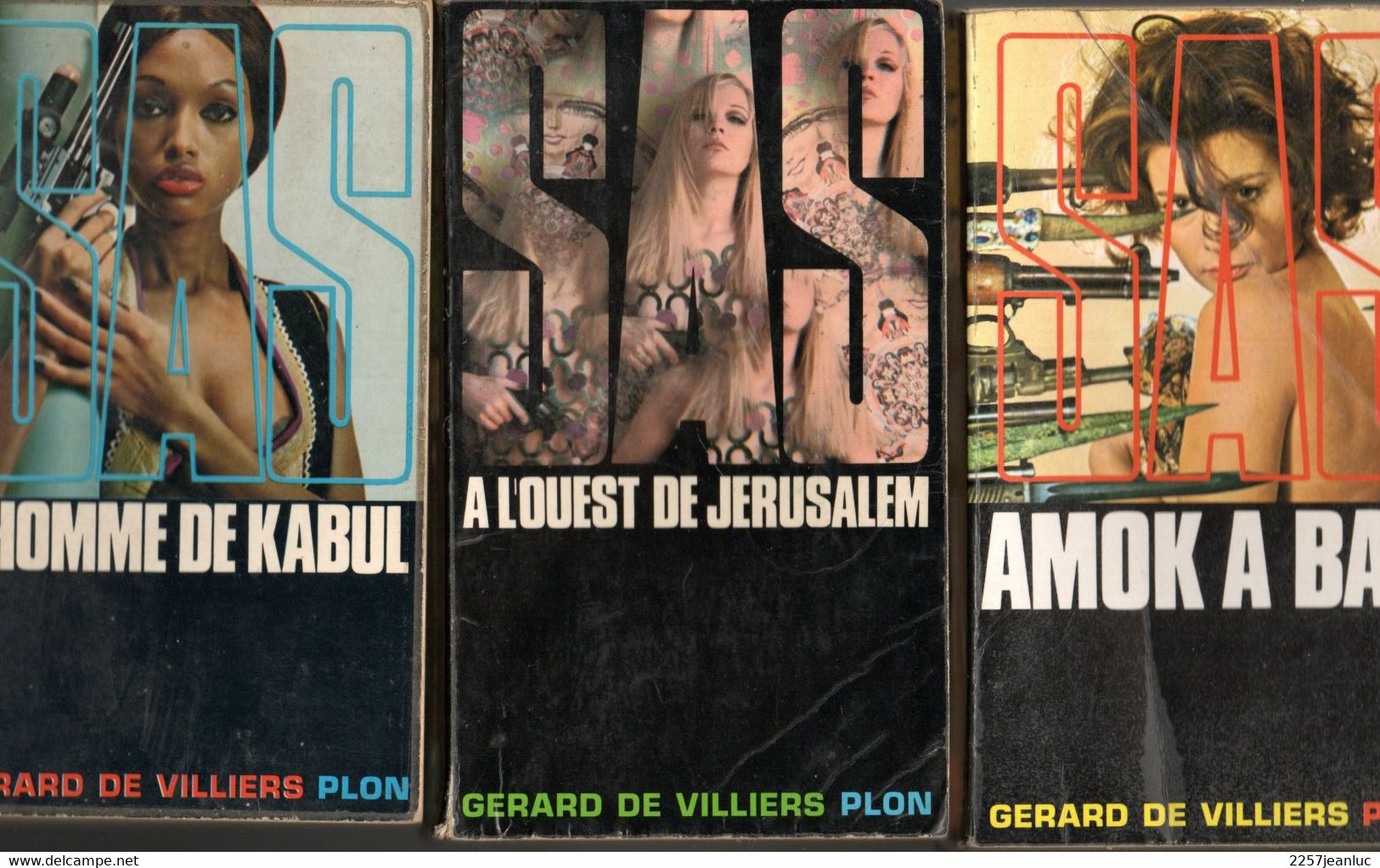 Lot 9 Romans Espionnage SAS De Gérard De Villiers Plon   Des Années 1969 à 1972 - SAS