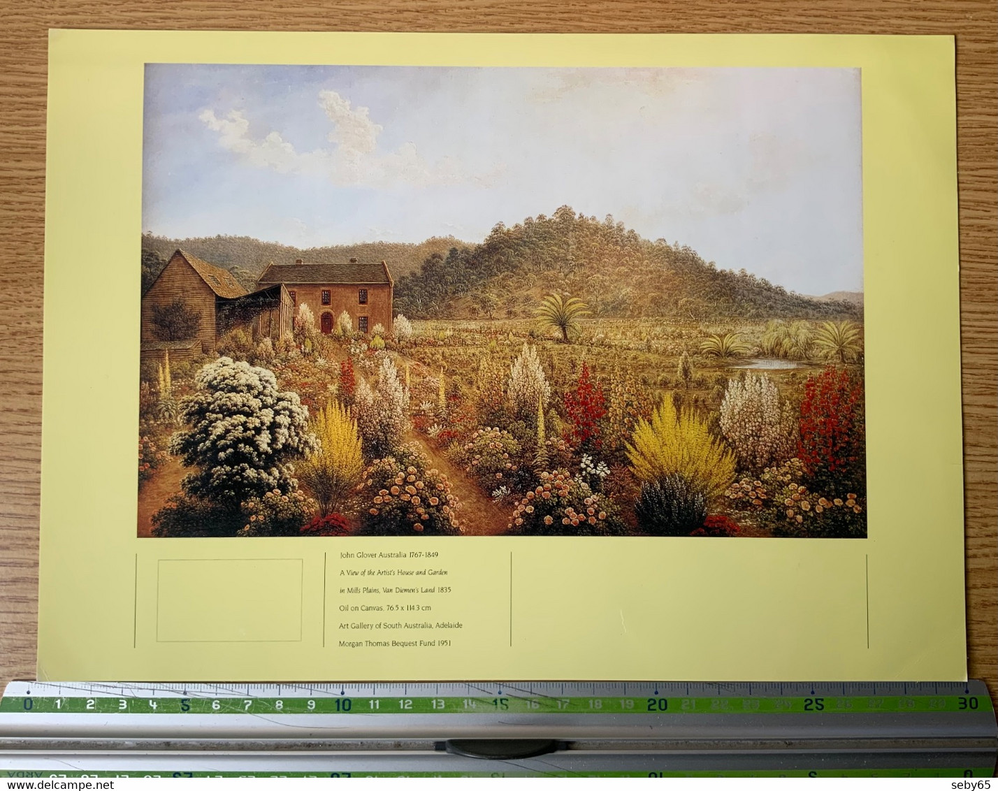 Australia 1990 - John Glover Painting $20, Stamp-card Souvenir, Art Gallery Adelaide, Gardens, Australian Post Print - Gemüse