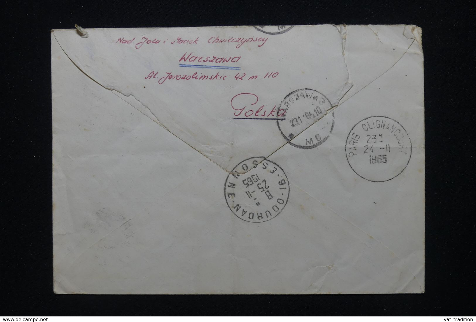 POLOGNE - Enveloppe En Exprès De Warszawa Pour Paris En 1965 - L 116142 - Covers & Documents