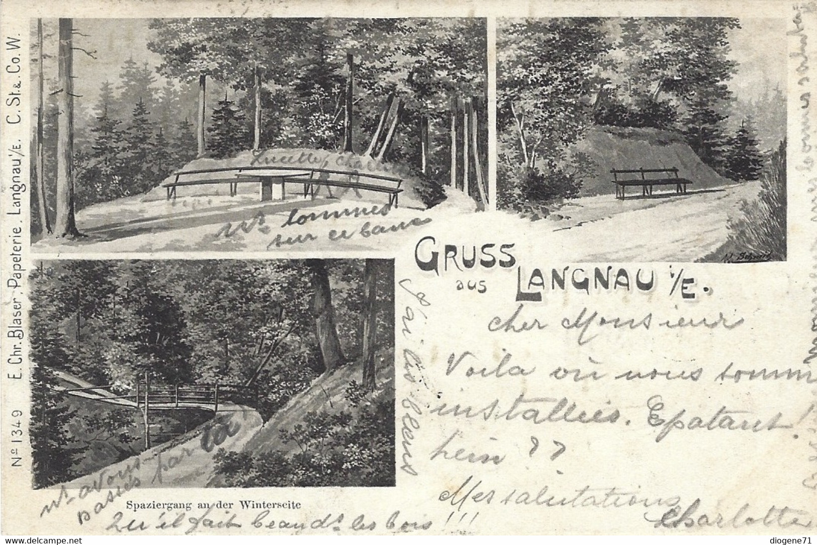 Gruss Aus Langnau In Emmental 1905 - Langnau Im Emmental