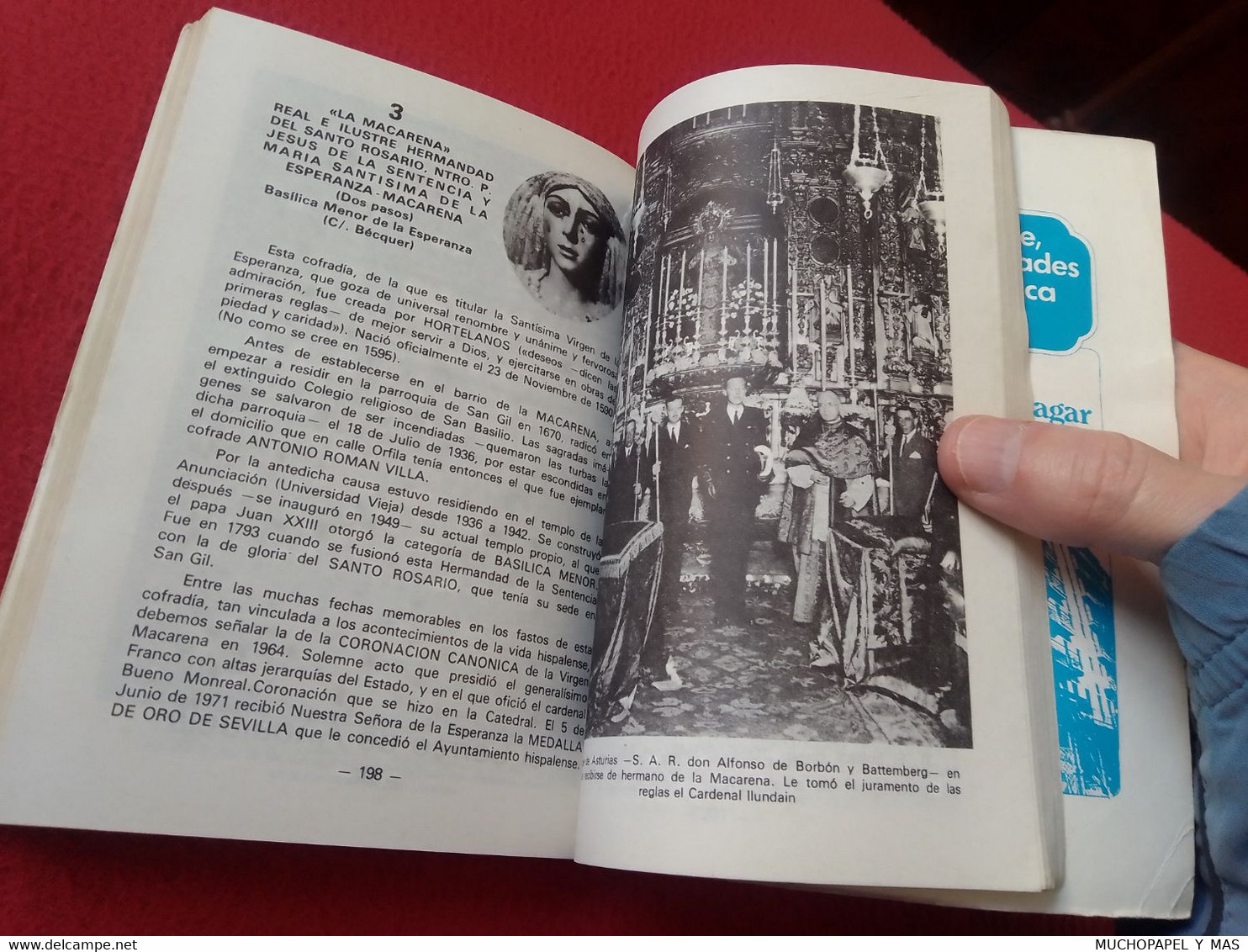 LIBRO GUÍA DE LAS COFRADÍAS SEMANA SANTA SEVILLA 1982 PASOS..CON PUBLICIDAD VARIADA DE LA ÉPOCA SPAIN SPANISH HOLY WEEK.