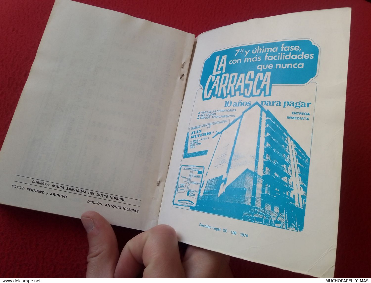 LIBRO GUÍA DE LAS COFRADÍAS SEMANA SANTA SEVILLA 1982 PASOS..CON PUBLICIDAD VARIADA DE LA ÉPOCA SPAIN SPANISH HOLY WEEK.