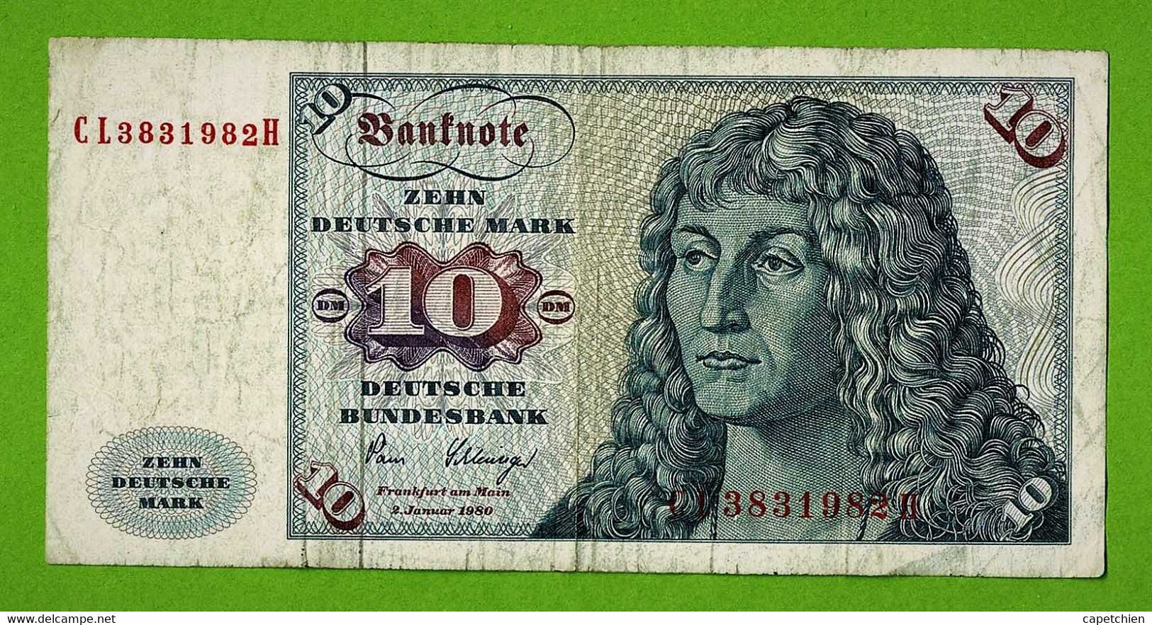 ALLEMAGNE / ZEHN DEUTSCHE MARK / 10 MARK / 2 JANVIER  1980 - 10 Deutsche Mark