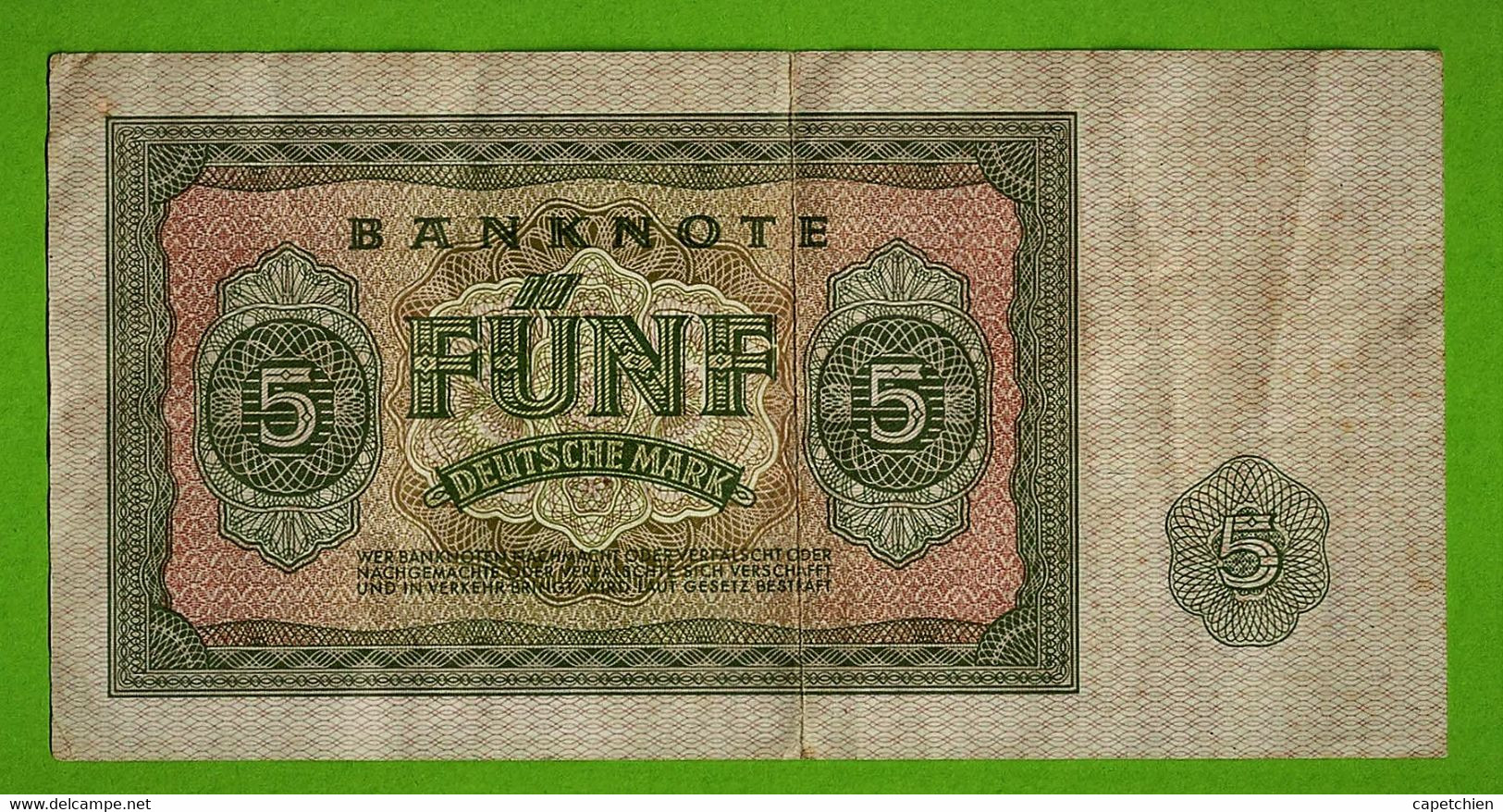 ALLEMAGNE / FÜNF MARK / 5E MARK  /  1955 - 5 Deutsche Mark
