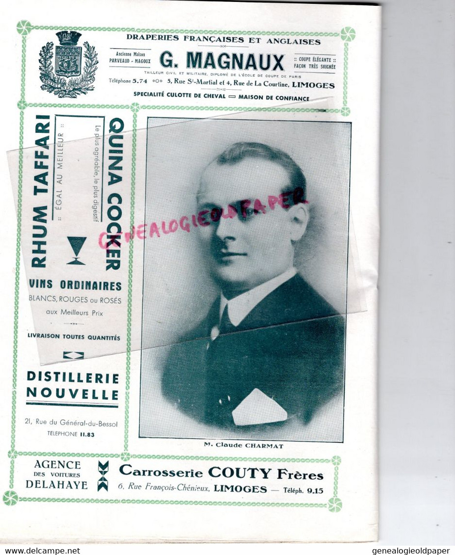 87- LIMOGES- PROGRAMME CIRQUE THEATRE OPERA-CAZAUTETS- L' ARLESIENNE-GRUMBACH-TRAMOND-CITROEN-HOLDERER-MAPATAUD-BOUCHARA - Programas