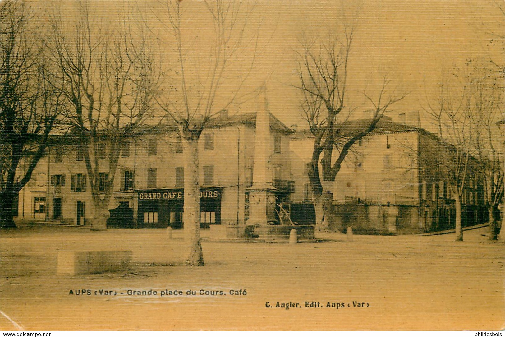 VAR  AUPS  Grande Place Du Cours Café - Aups