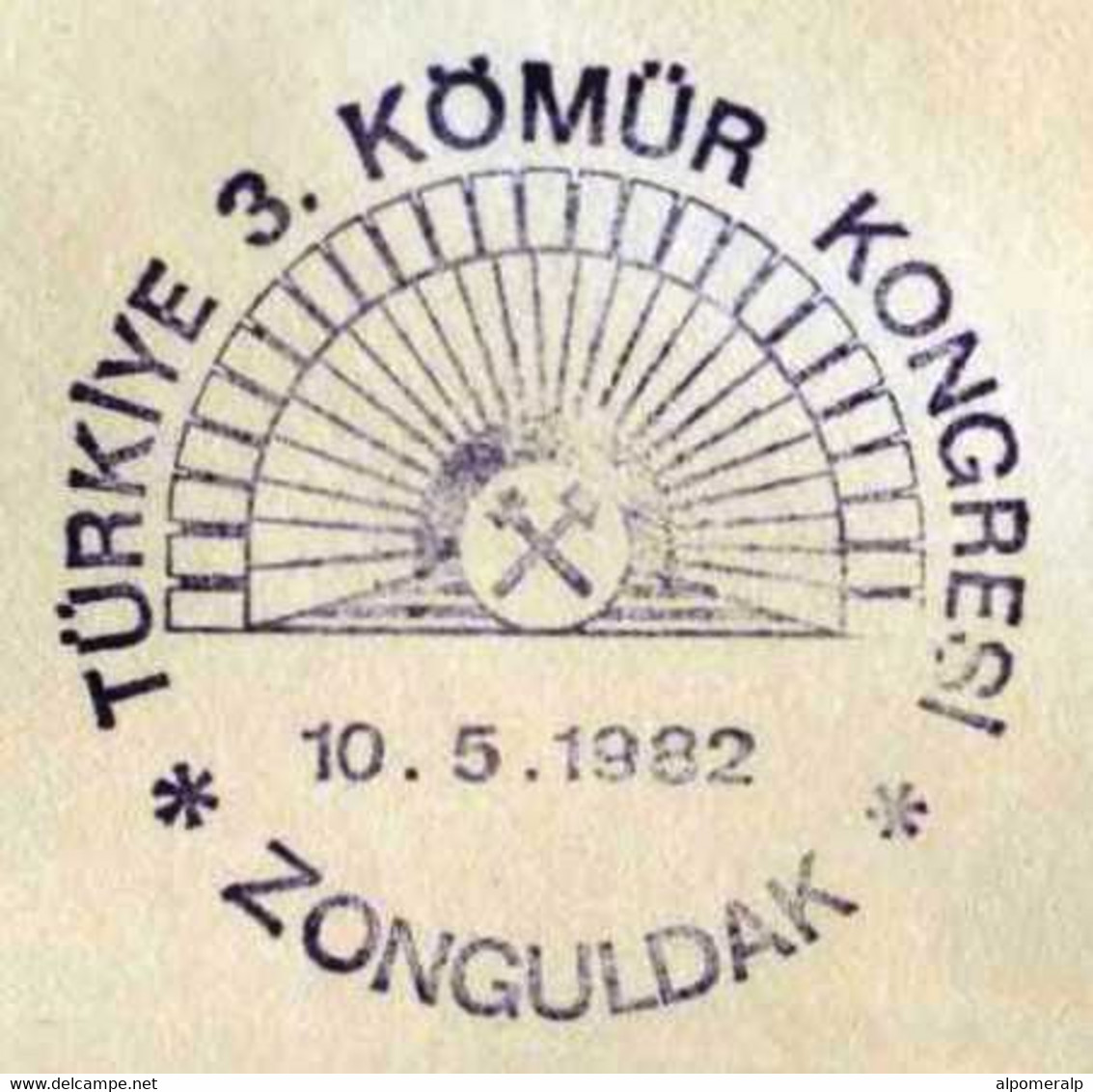 Türkiye 1982 Coal Congress | Mining, Energy, Special Cover - Lettres & Documents