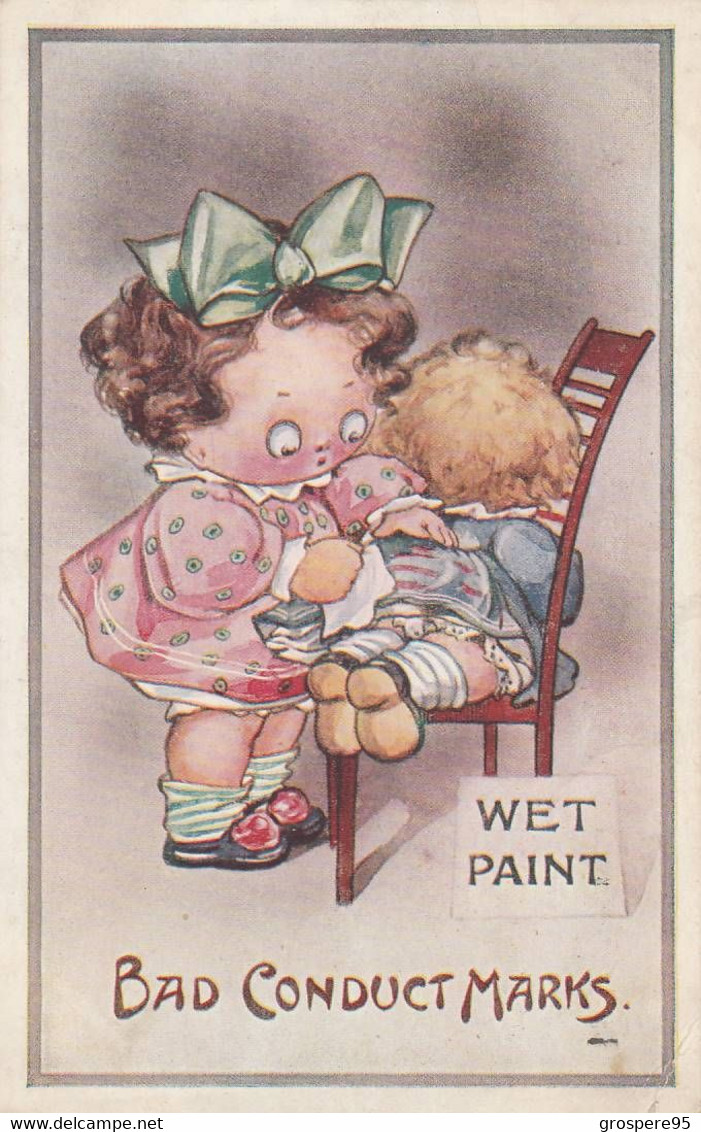 WET PAINT BAD CONDUCT MARKS SHAMROCK & Co LONDON 1913 - Humour