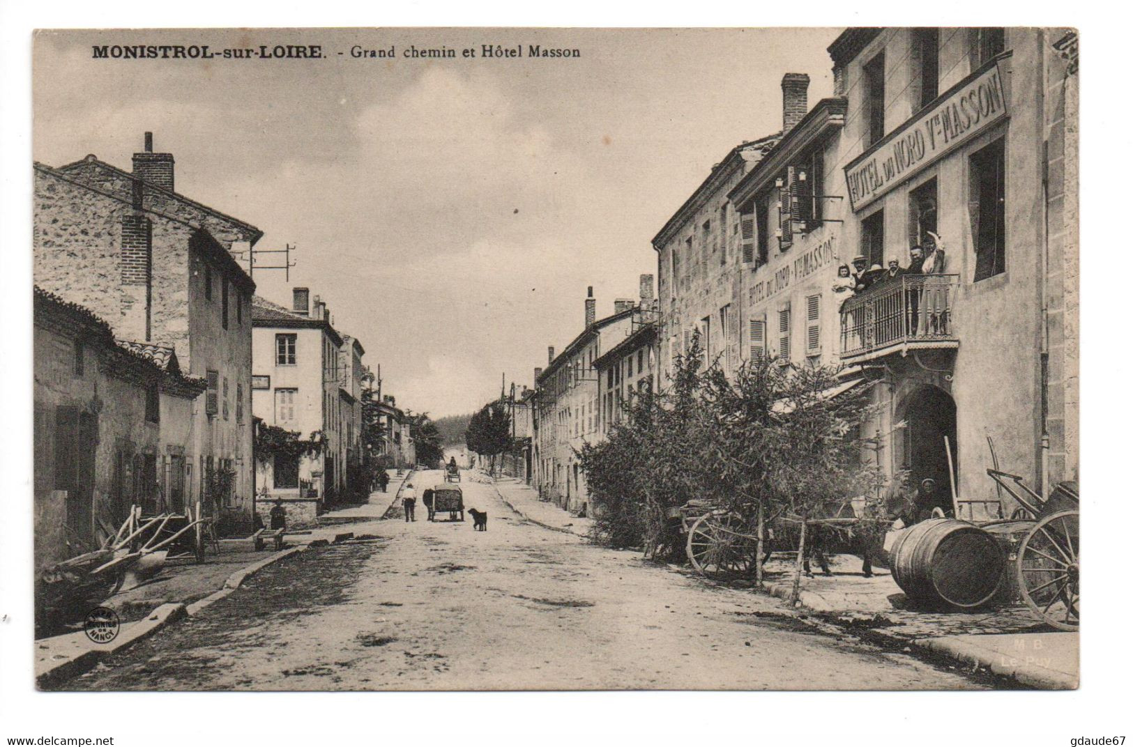 MONISTROL SUR LOIRE (43) - GRAND  CHEMIN ET HOTEL MASSON - Monistrol Sur Loire