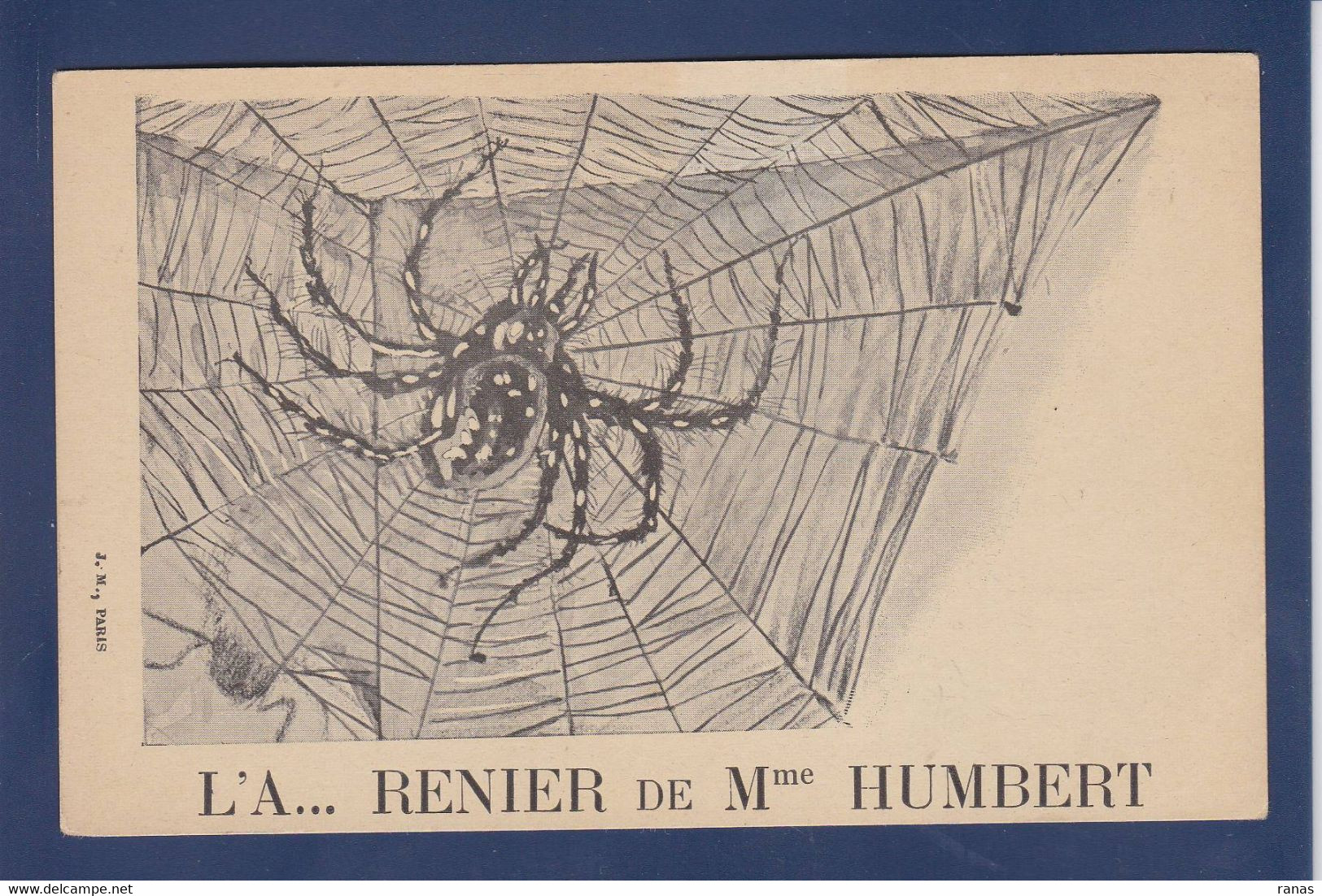 CPA Araignée Spider Non Circulé Surréalisme Affaire Humbert - Insekten