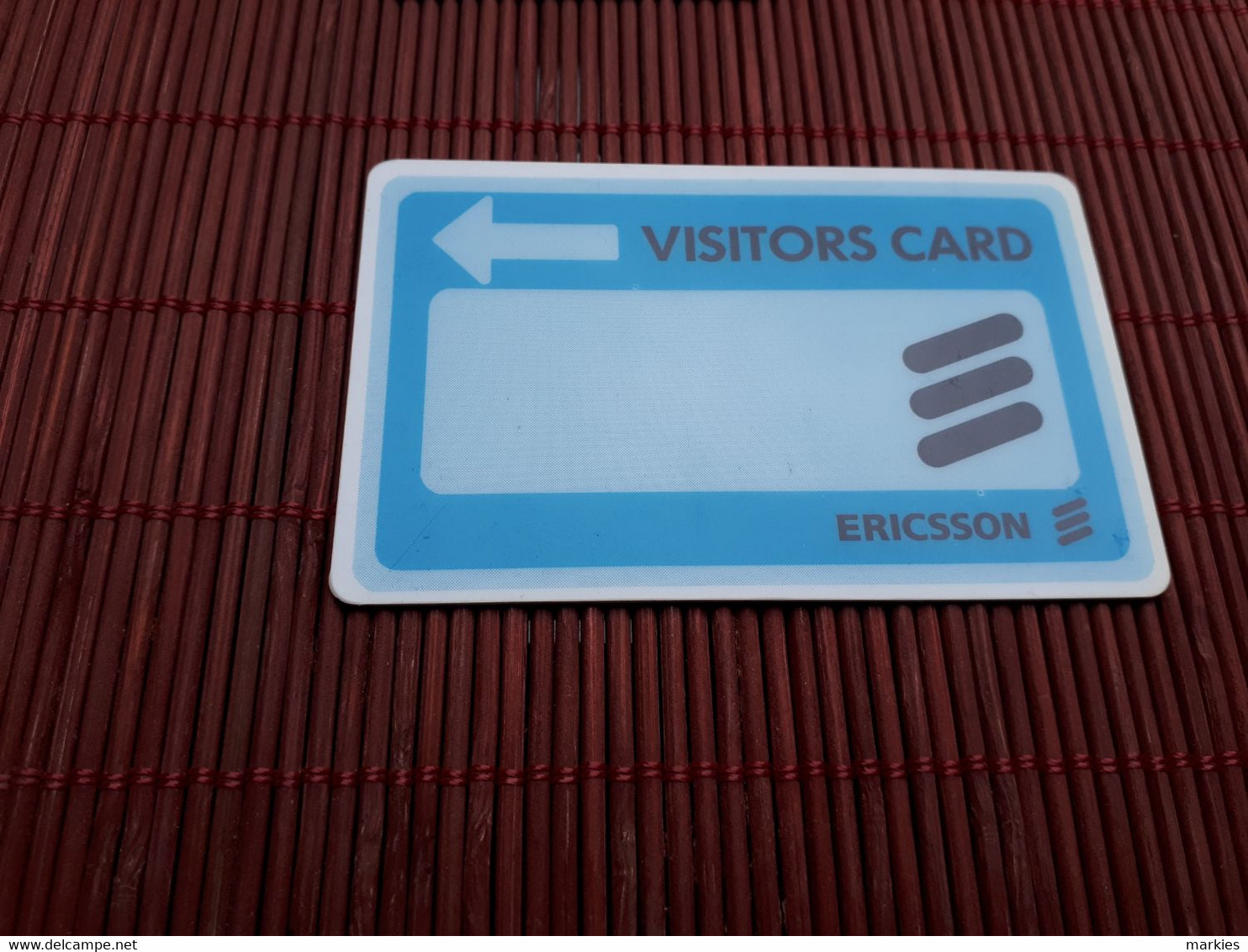 Ericson Visitors  Card 2 Scans Very Rare - Onbekende Oorsprong