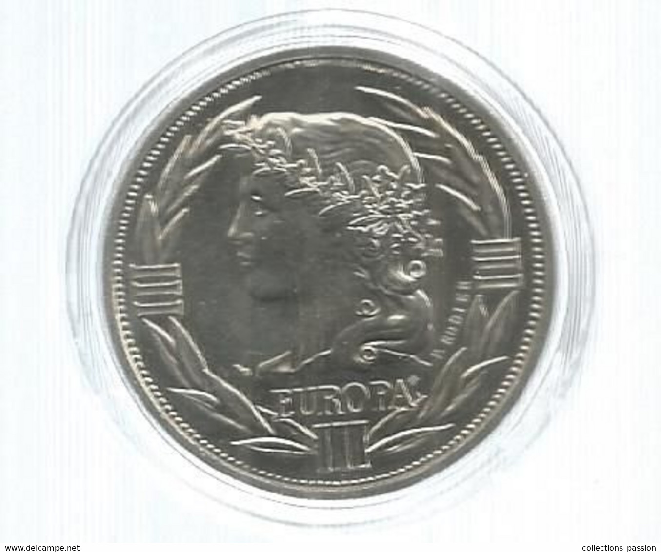 Médaille Sous Capsule De La Collection De 16 écus Européens , Argentan, 1990, EUROPA III , Frais Fr 2.45 E - Autres & Non Classés