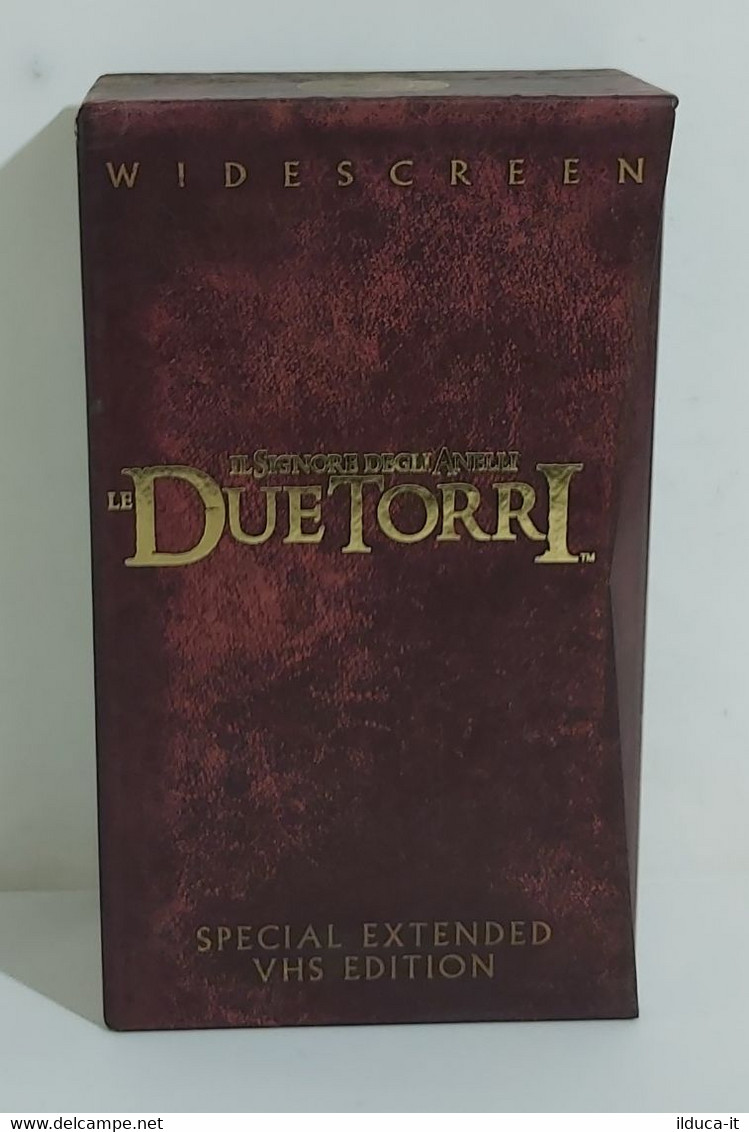 I102998 Cofanetto 2 VHS - IL SIGNORE DEGLI ANELLI: LE DUE TORRI - Extended Ed. - Sci-Fi, Fantasy