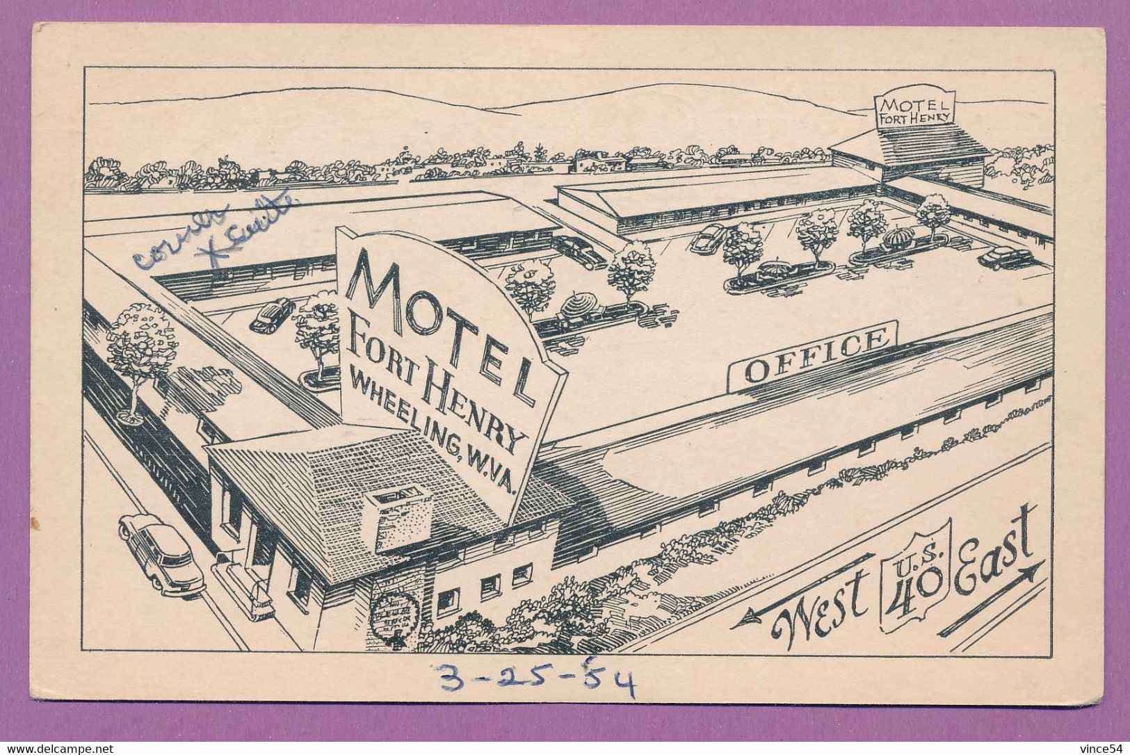 MOTEL FORT HENRY - Wheeling -  1954 - Wheeling