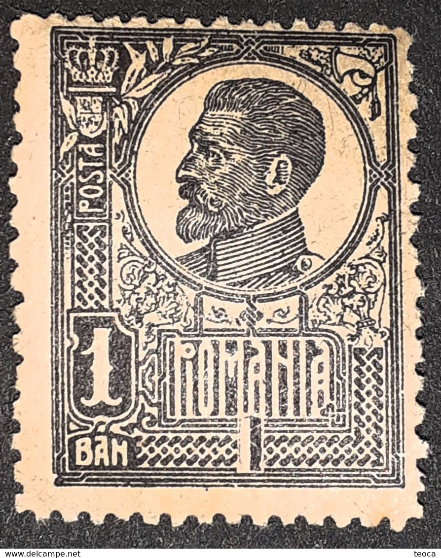 Stamps  Errors Romania 1920 King Ferdinand 1b Black  Printed With Broken Border U - Plaatfouten En Curiosa