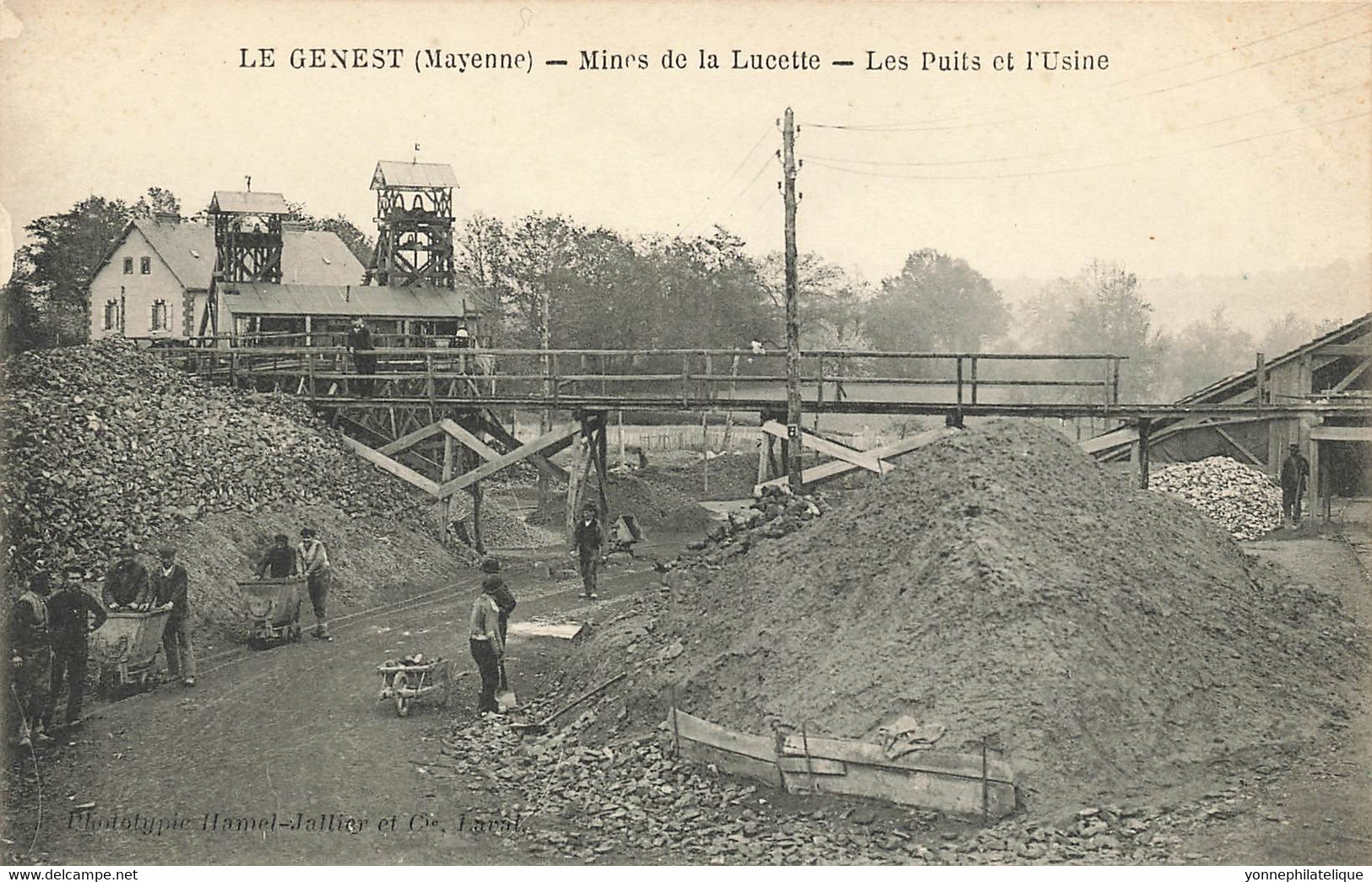 53 - MAYENNE - LE GENEST - Mines De La Lucette - Les Puits Et L'usine (10093) - Le Genest Saint Isle