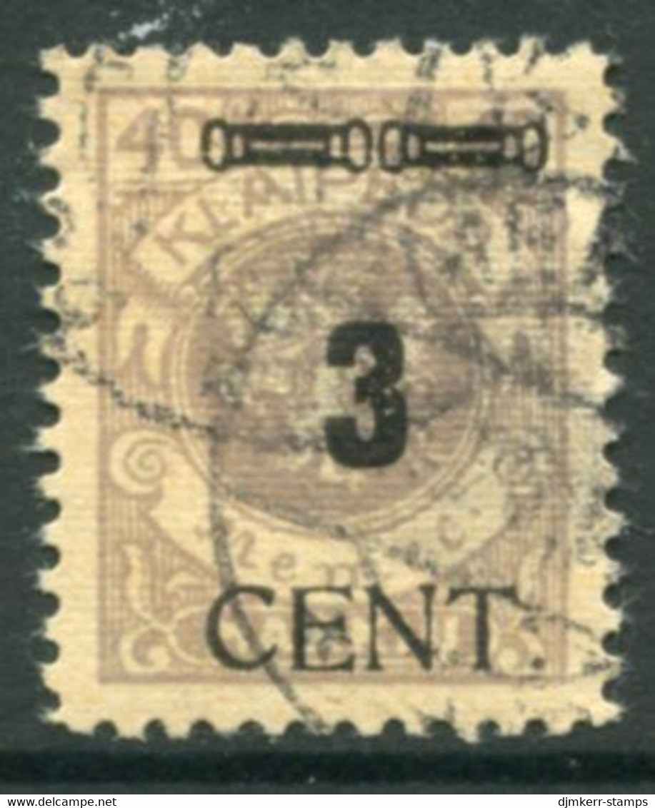 MEMEL (Lithuanian Occ) 1923 ( May) Surcharge 3 C. On 40 M. Arms.used.  Michel 187 - Memel (Klaïpeda) 1923