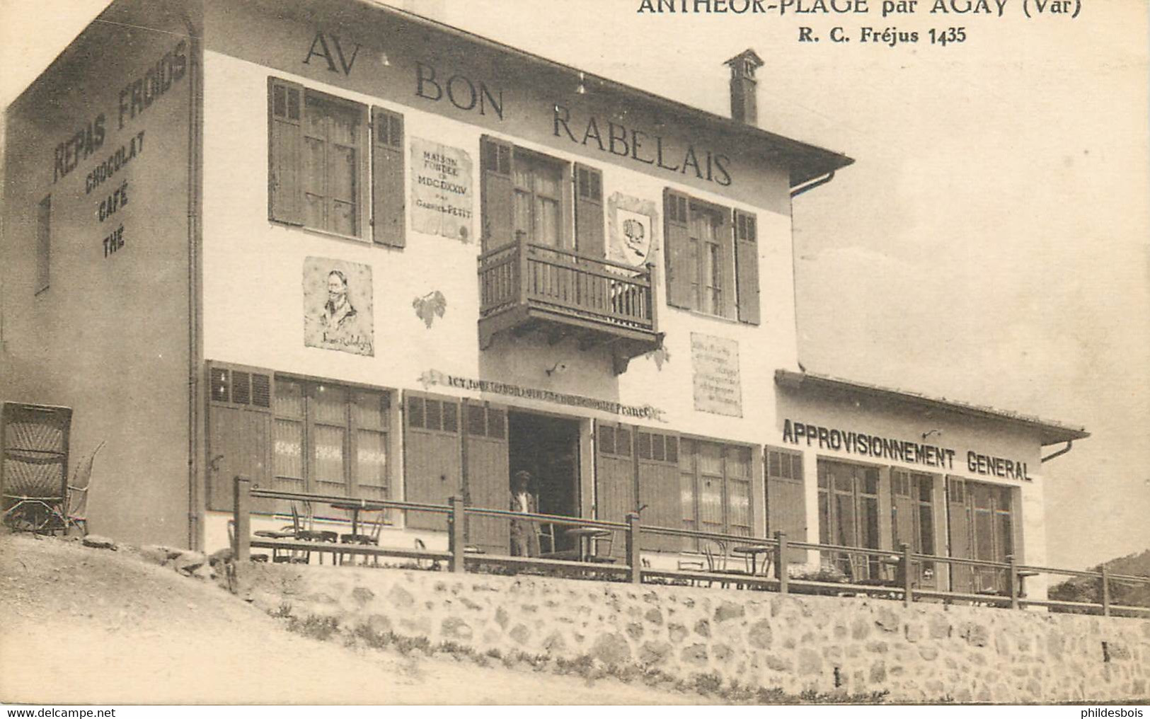 VAR  ANTHEOR  Café Restaurant  AU BON RABELAIS - Antheor