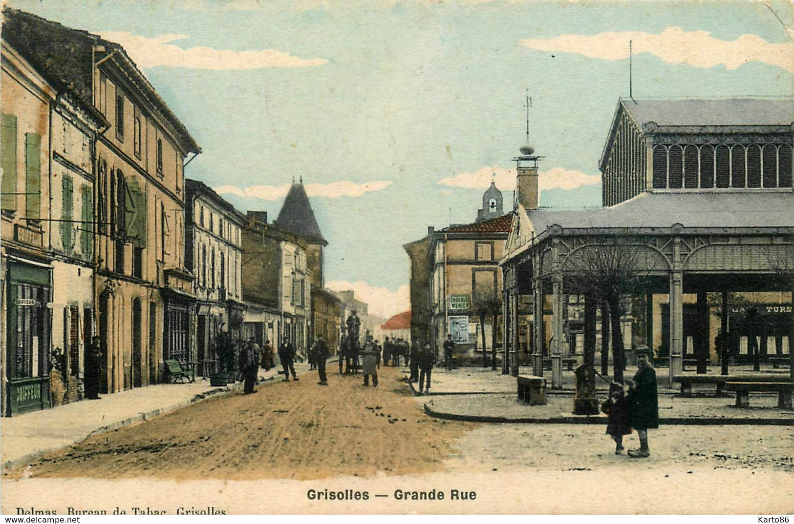 Grisolles * La Grande Rue Du Village * Halles * Coiffeur - Grisolles