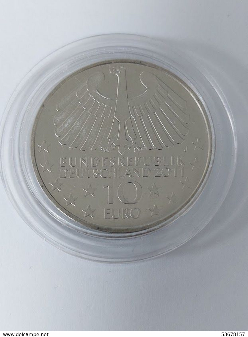 Germany  - 10 Euro, 2011 J, 100th Anniversary Of Hamburger Elbtunnel, KM# 302, Unc - Collections
