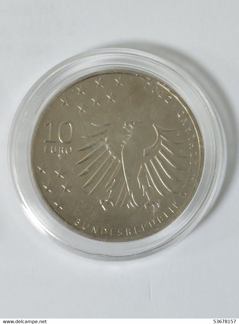Germany  - 10 Euro, 2012 J, 150th Anniversary - Birth Of Gerhard Hauptmann, KM# 312, Unc - Collezioni