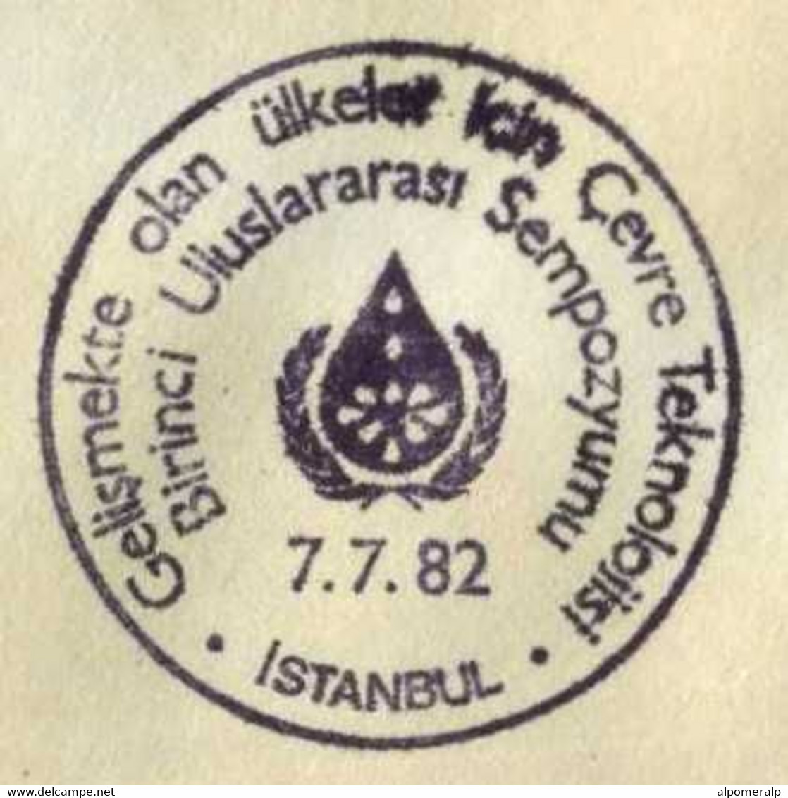 Türkiye 1982 The First International Symposium On Environmental Technology For Developing Countries, Special Cover - Briefe U. Dokumente