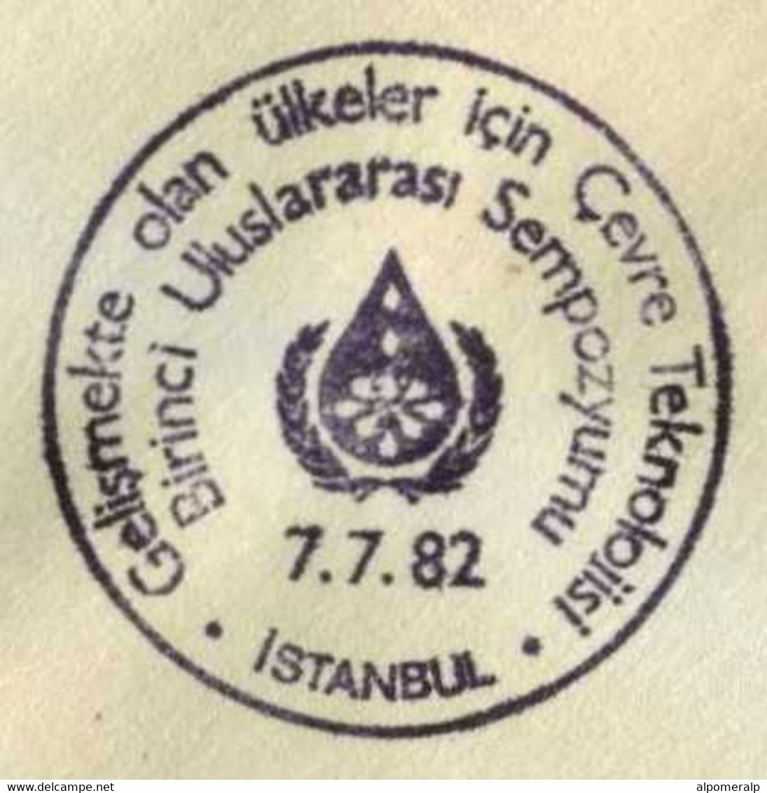 Türkiye 1982 The First International Symposium On Environmental Technology For Developing Countries, Special Cover - Lettres & Documents