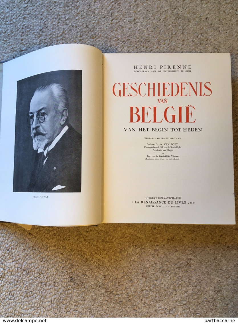 Geschiedenis Van België - Henri Pirenne - Anciens