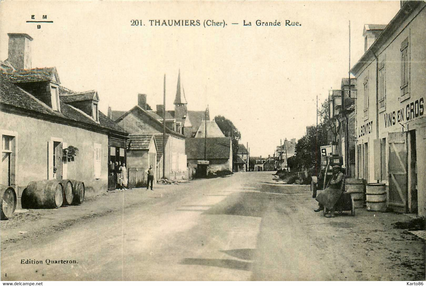 Thaumiers * La Grande Rue * Débitant Vins En Gros L. BONTET - Thaumiers