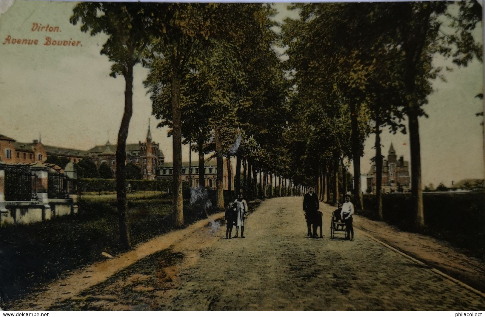 Virton // Avenue Bouvier (Color) 1910 - Virton