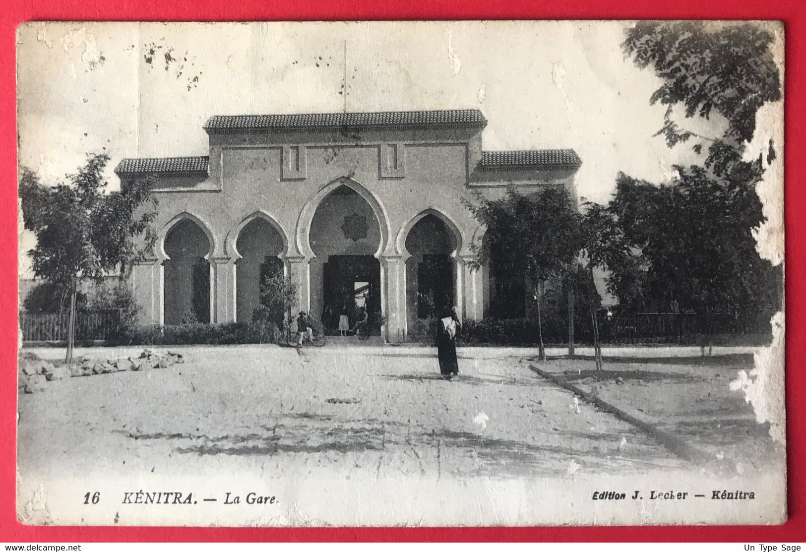 Maroc N°40 (x2) Sur CPA - TAD KENITRA, Maroc 2.3.26 Pour Rabat - (A211) - Covers & Documents