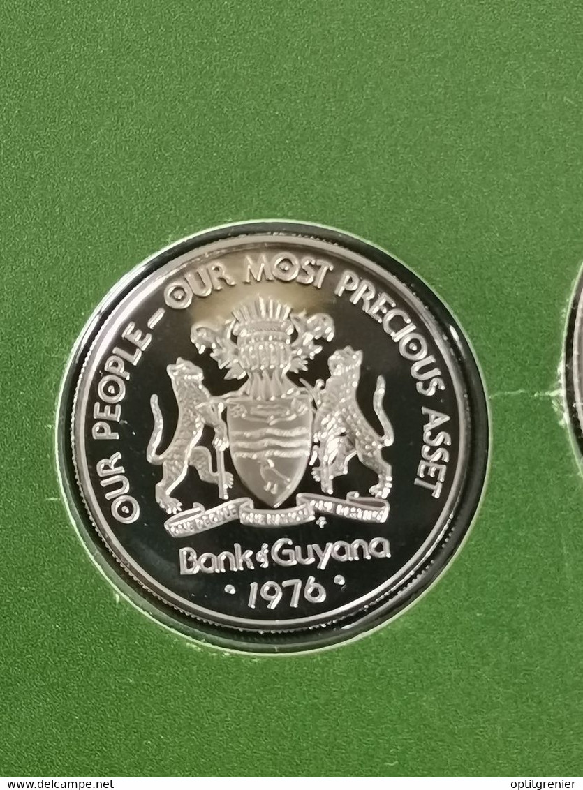 50 CENTS GUYANA 1976 / UNC SCELLEE DU COFFRET / SET GUYANA - Guyana