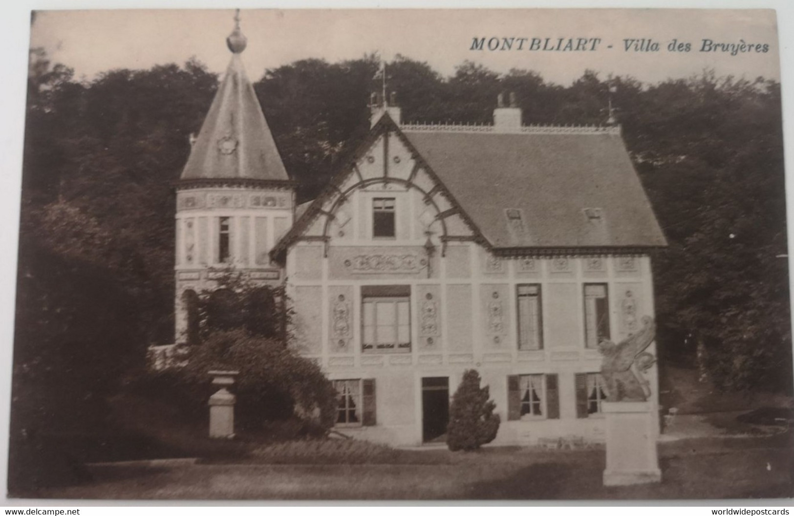 A122 MONTBLIART - VILLA DE BRUYÈRES CIRCULÉE 1926 ? ED. BÉCHET, CERFONTAINE - Sivry-Rance