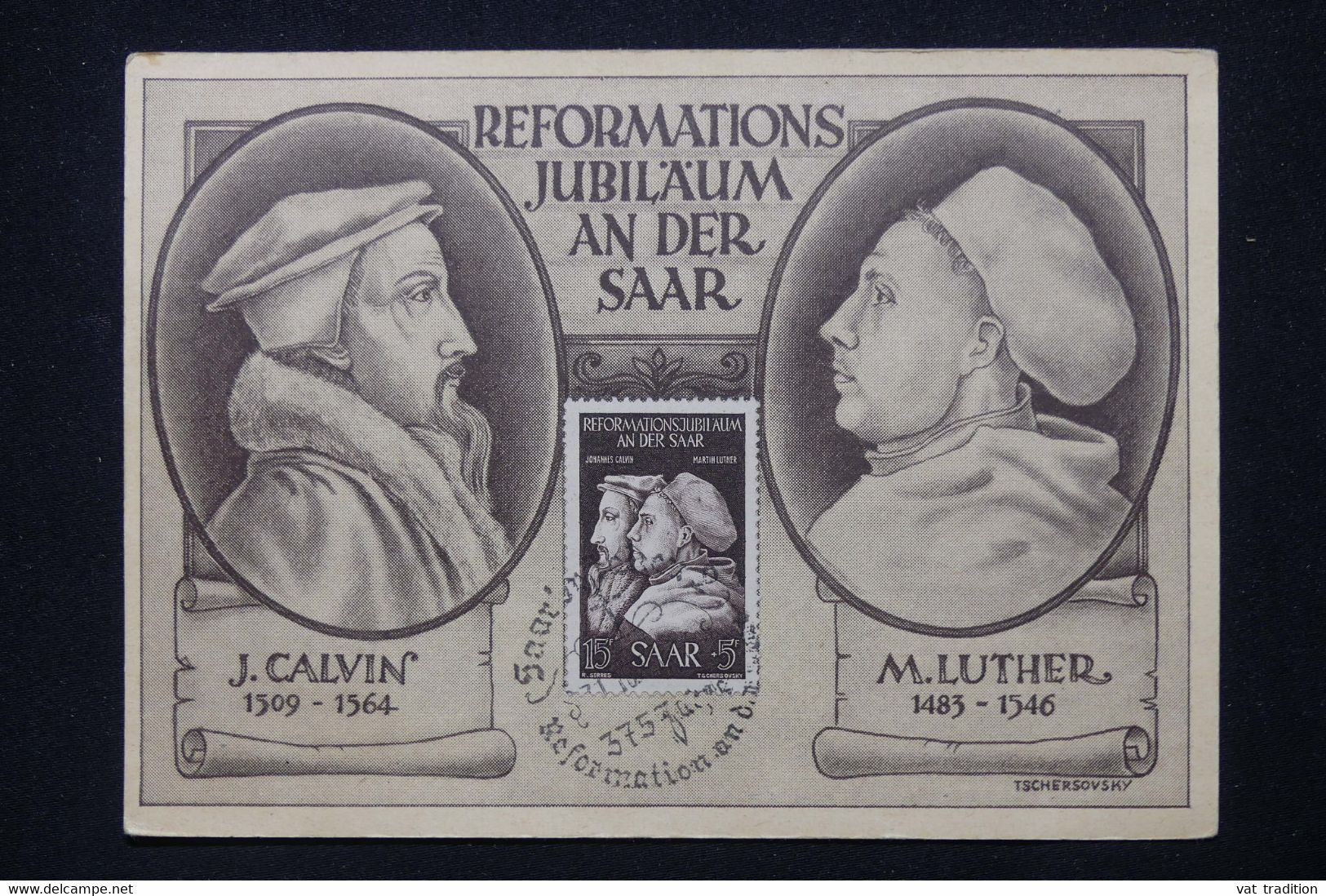 SARRE - Carte Maximum  - Calvin Et Luther - L 116234 - Cartoline Maximum