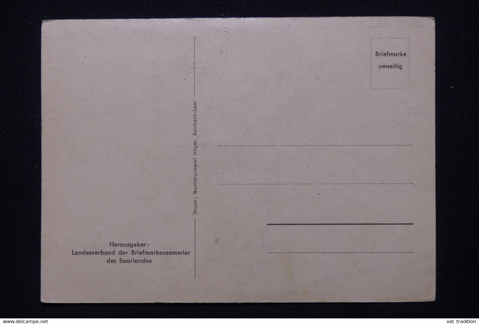 SARRE - Carte Maximum  - Calvin Et Luther - L 116234 - Tarjetas – Máxima