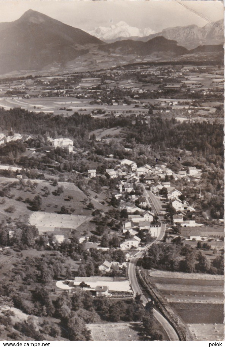 Cg - CPSM BONNE Sur MENOGE - Vue Générale Aérienne Et Massif Du Mont Blanc - Bonne