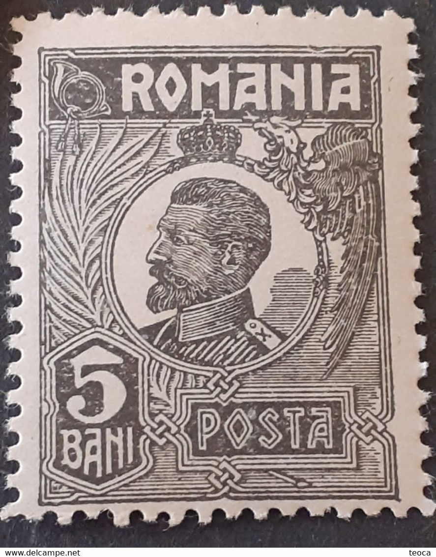 Stamps  Errors Romania 1920 King Ferdinand 5b Printed With Multiple Errors  Broken Border Frame Unused Gumm - Errors, Freaks & Oddities (EFO)