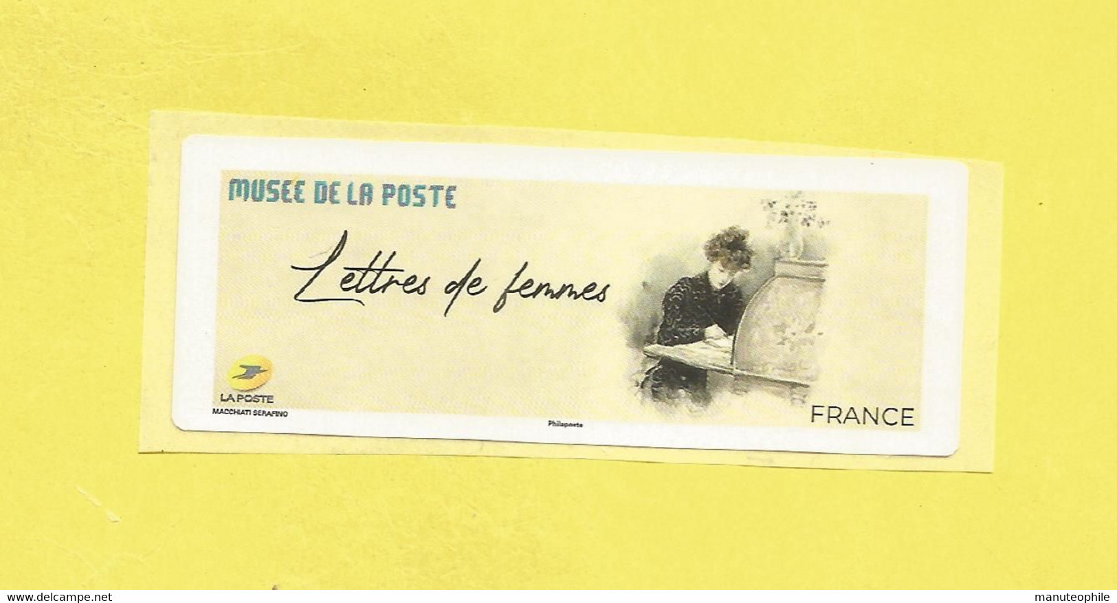 Vignette Vignettes LISA 2  Du Musée De LA POSTE PARIS  "Lettres De Femmes"  Vignette Vierge Neuve - 2010-... Abgebildete Automatenmarke