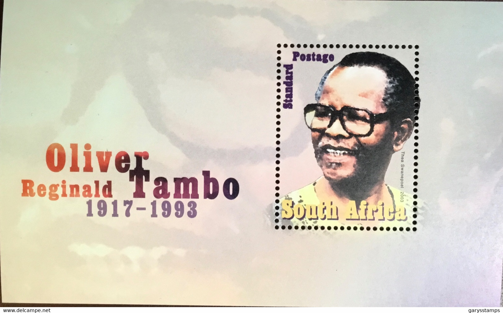 South Africa 2003 Oliver Tambo Minisheet MNH - Neufs