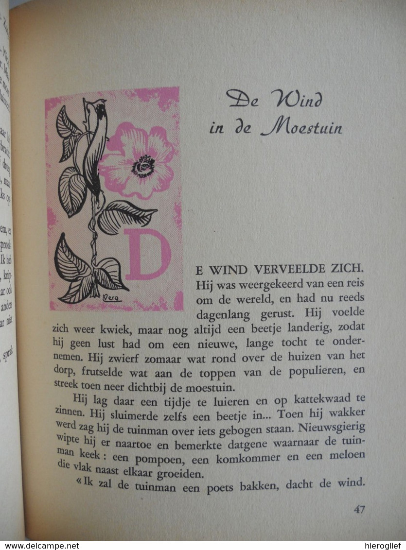 BLOEMENSPROOKJES door Godelieve Melis ° Hasselt + Antwerpen / illustraties Vera Schroeyers / 1960 het fonteintje