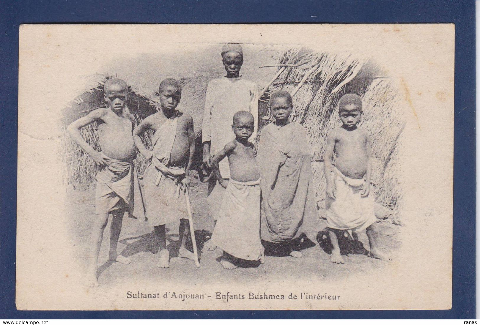 CPA Comores Sultanat D'Anjouan Types Ethnic Circulé - Comores