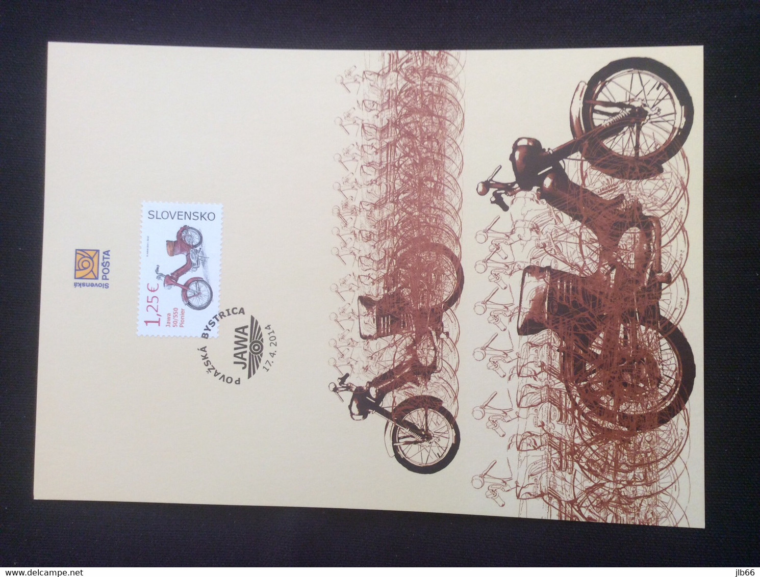 2014 NL 105 Grande Carte Maximum Moto Mobylette Jawa 50/550 Pioner Historical Motorbike - Sonstige & Ohne Zuordnung