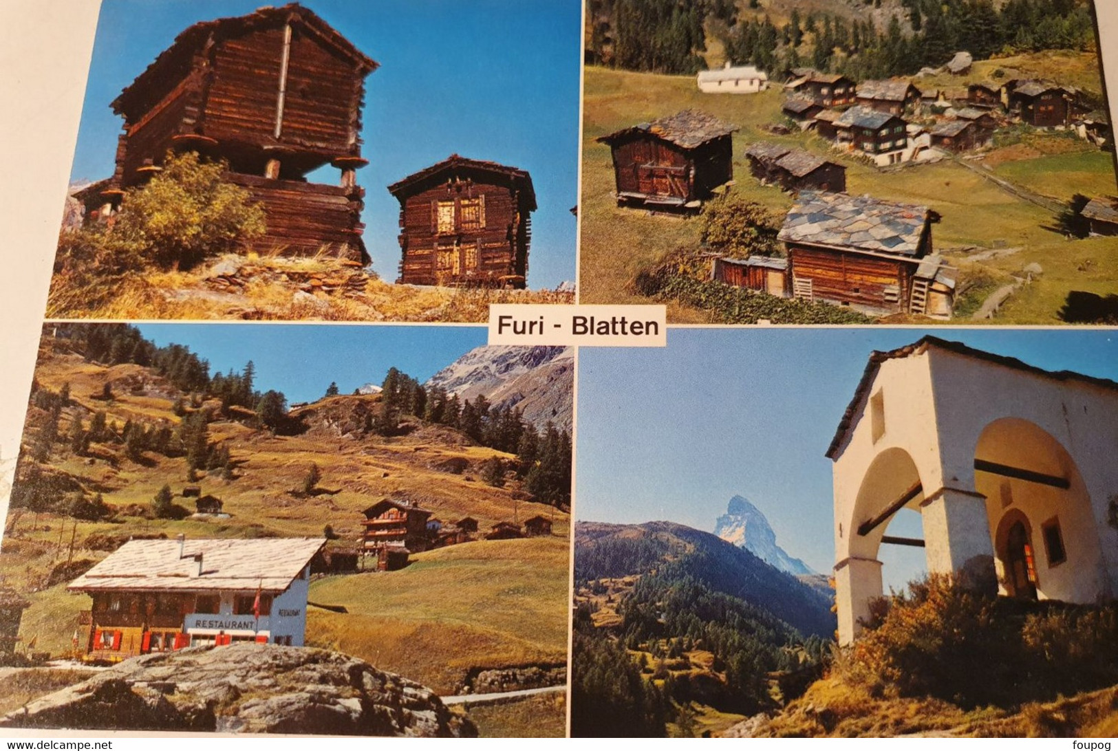 ZERMATT 3 CARTES BAHNHOF PLATZ PLACE DE LA GARE FURI BLATTEN WALLIS MATTERHORN - Blatten