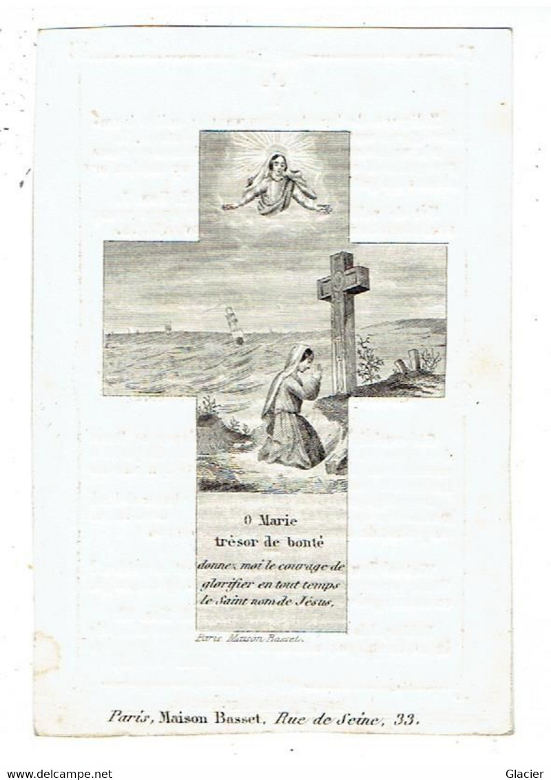 Maria Christina Henrica Barones DE HEUSCH DER ZANGRYE Kanunikes  Kapittel Namen † Diest 19 Meert 1849 - Gravure - Devotion Images