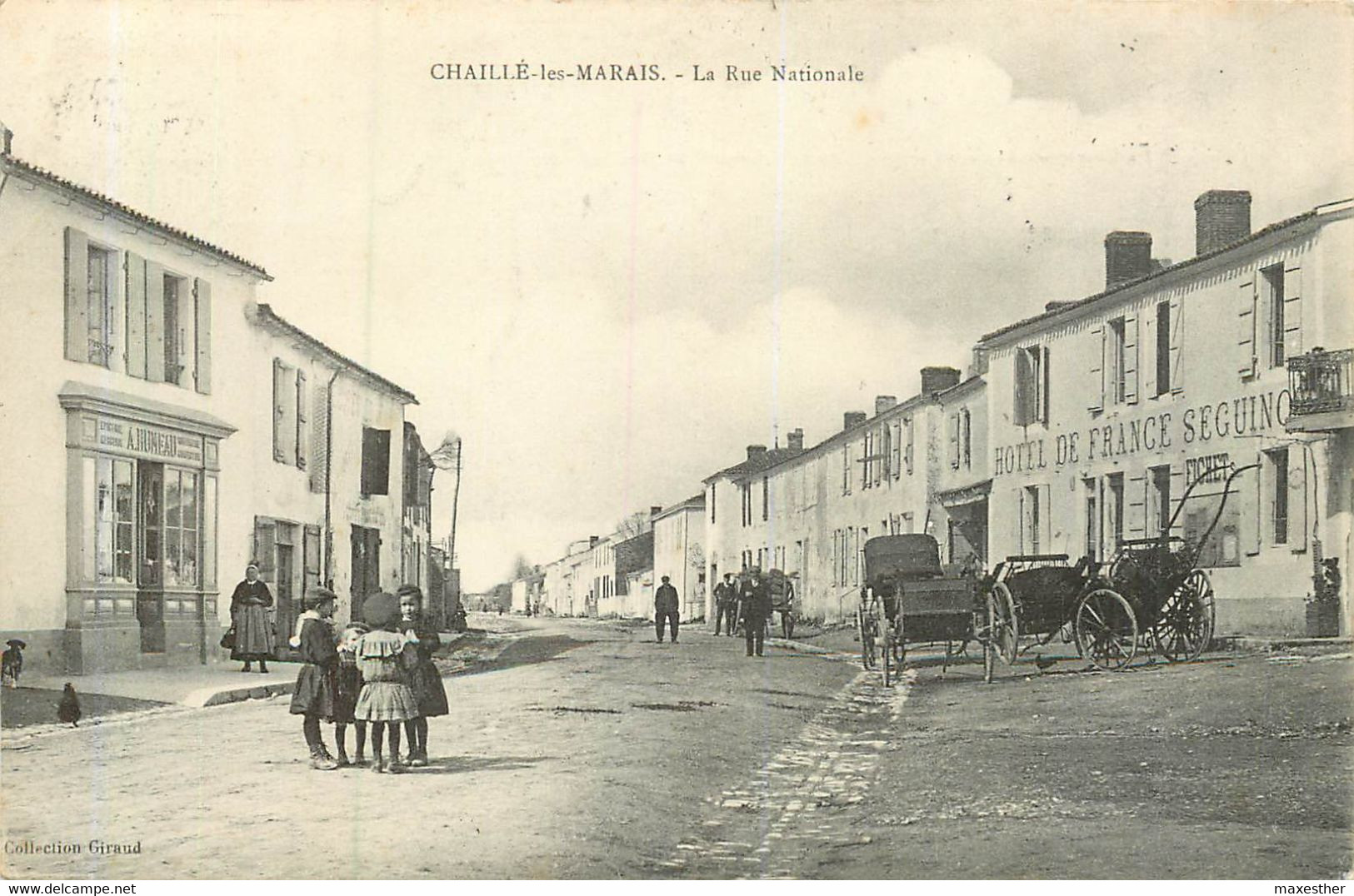 CHAILLÉ LES MARAIS Hôtel De France Seguino Rue Nationale - Chaille Les Marais