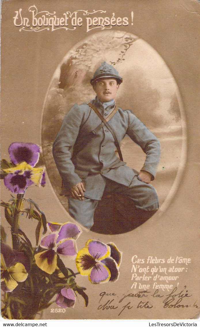 Un Bouquet De Pensées - 1919 - Correspondance Amoureuse - Humour