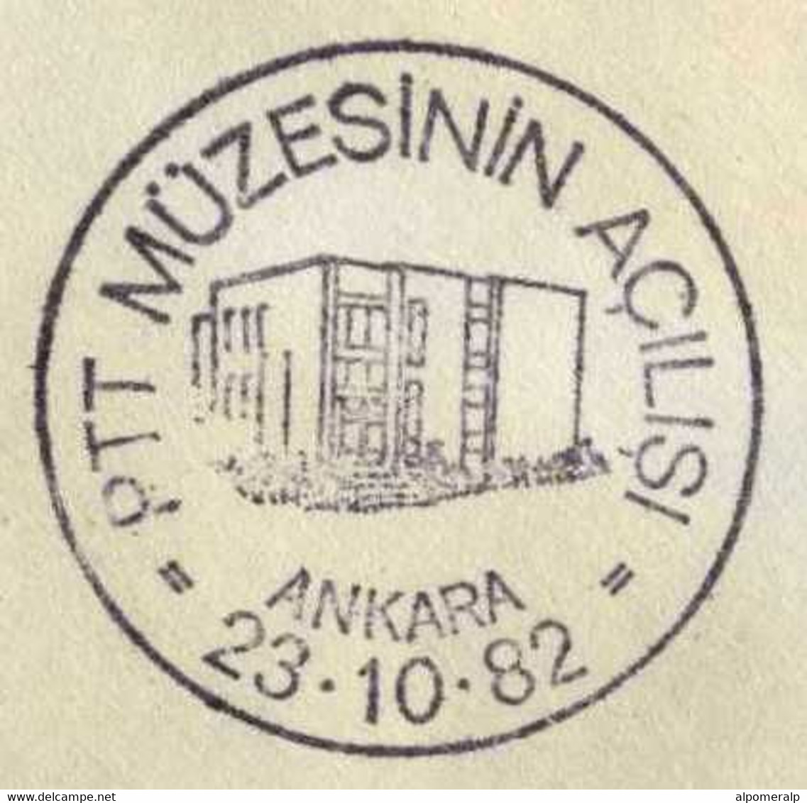 Türkiye 1982 Inauguration Of PTT (Postal, Telegraph, Telephone) Museum | Building, Architecture, Special Cover - Lettres & Documents
