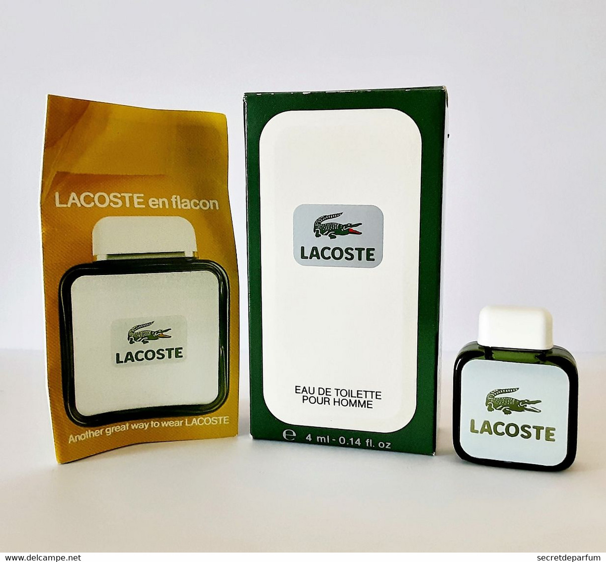 Miniatures De Parfum   LACOSTE    EDT   Pour HOMME  4 Ml +  Boite - Miniaturen Herrendüfte (mit Verpackung)